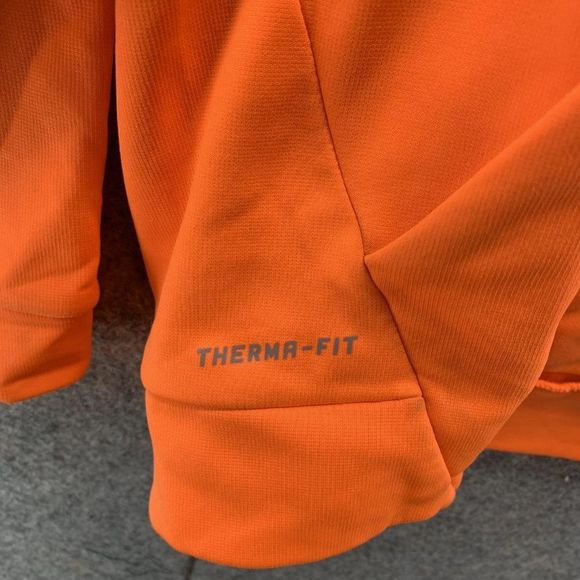 Nike Jacket Men Medium Adult Orange Swoosh Outdoors Hoodie Sweatshirt Drawstring - Picture 7 of 12